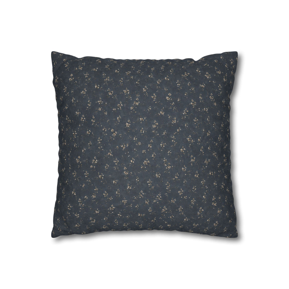 Moody Blue Floral Pillowcase | Navy Blue Square Pillowcase