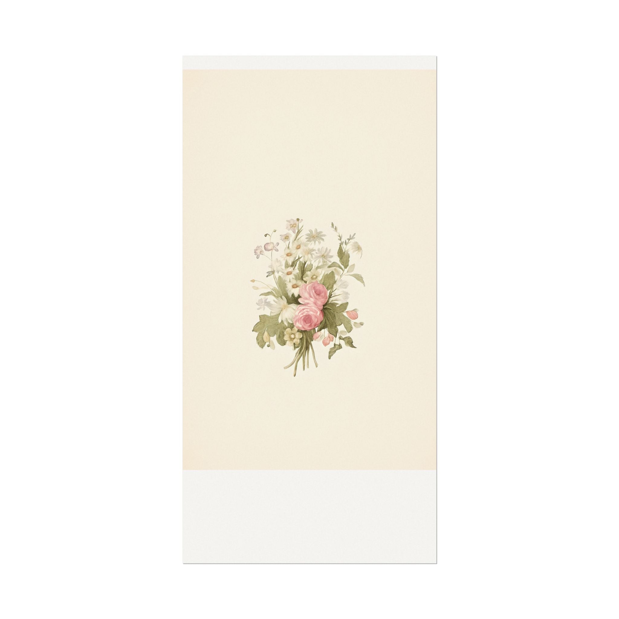 Vintage Roses Textured Watercolor Matte Poster