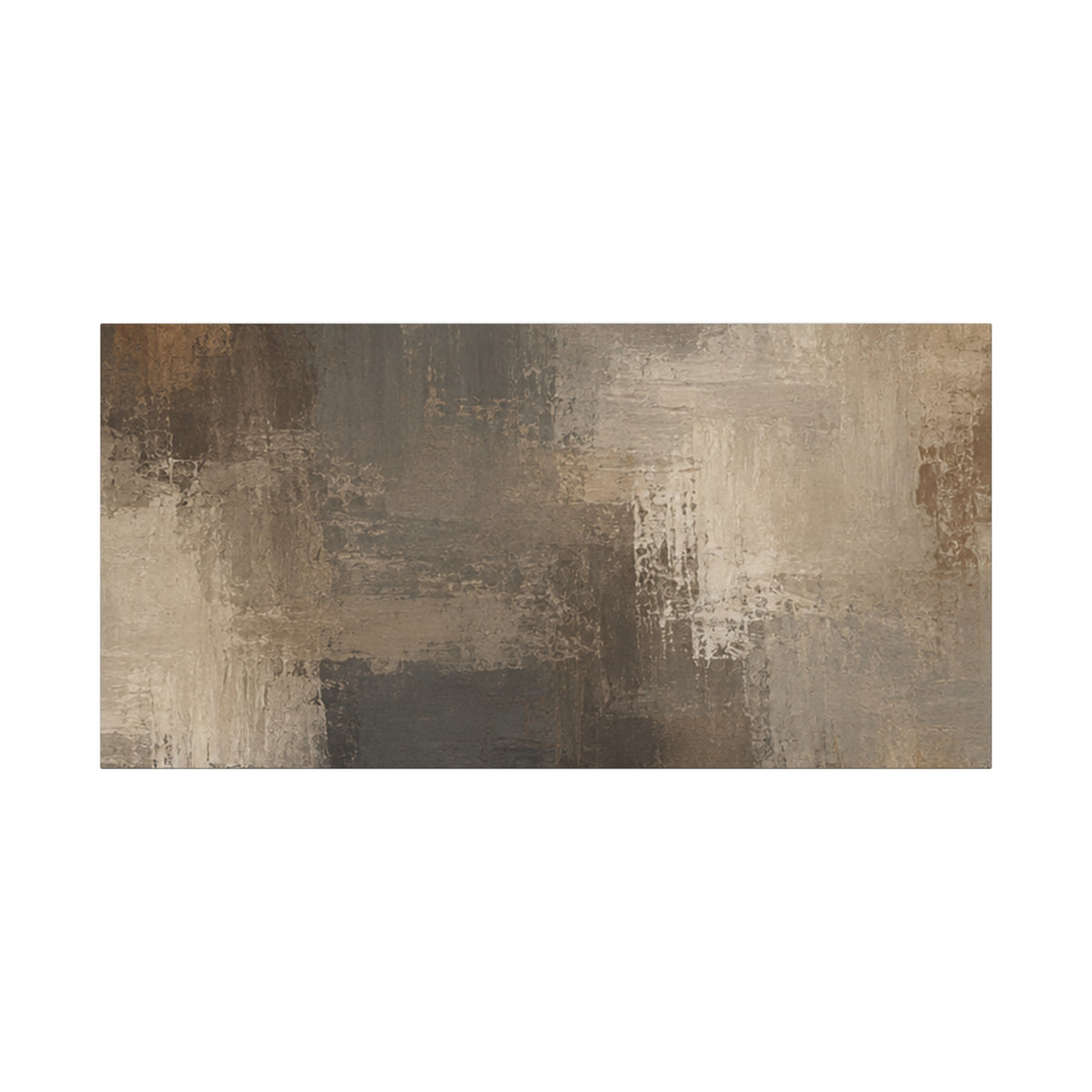 Neutral Abstract Brushstroke Matte Canvas