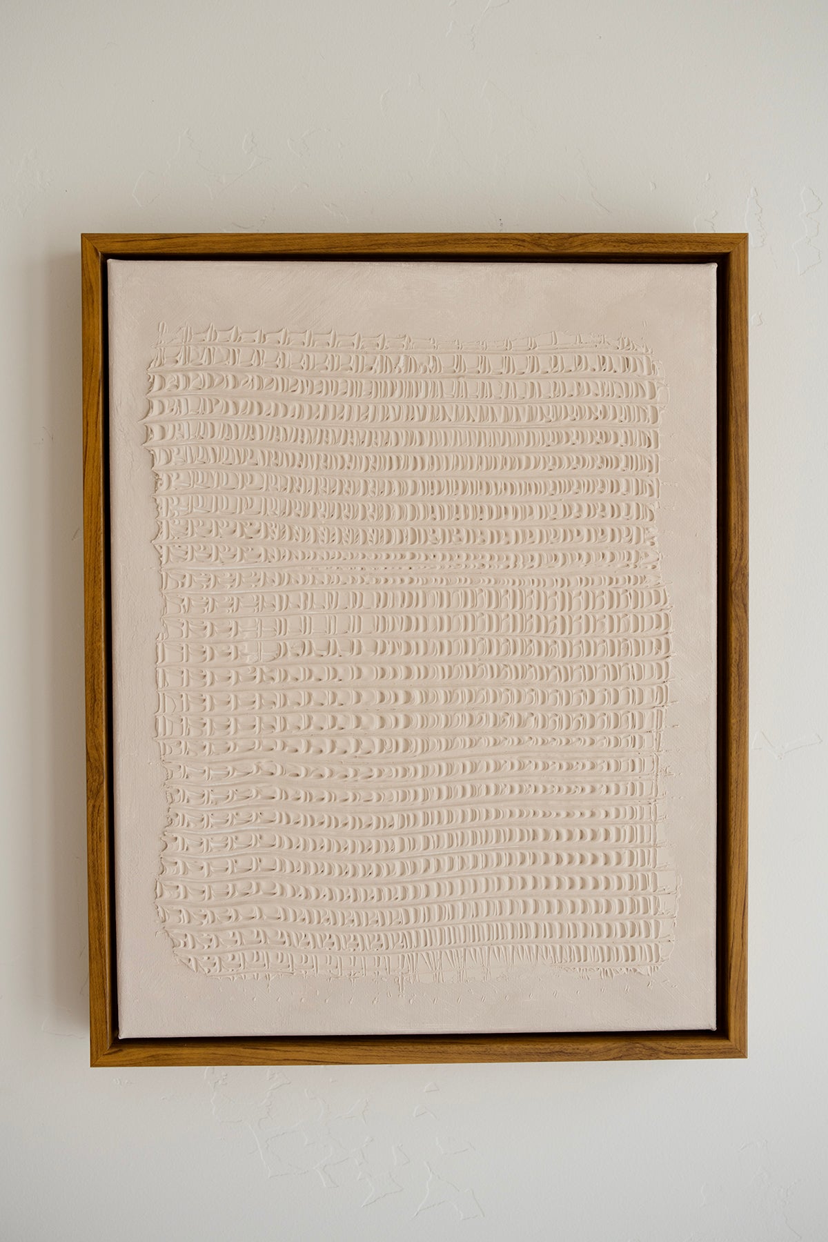 Beige Abstract Lines Textured Artwork - 3D Minimalist Abstract Textured Artwork- Wabi Sabi Art (Copy)