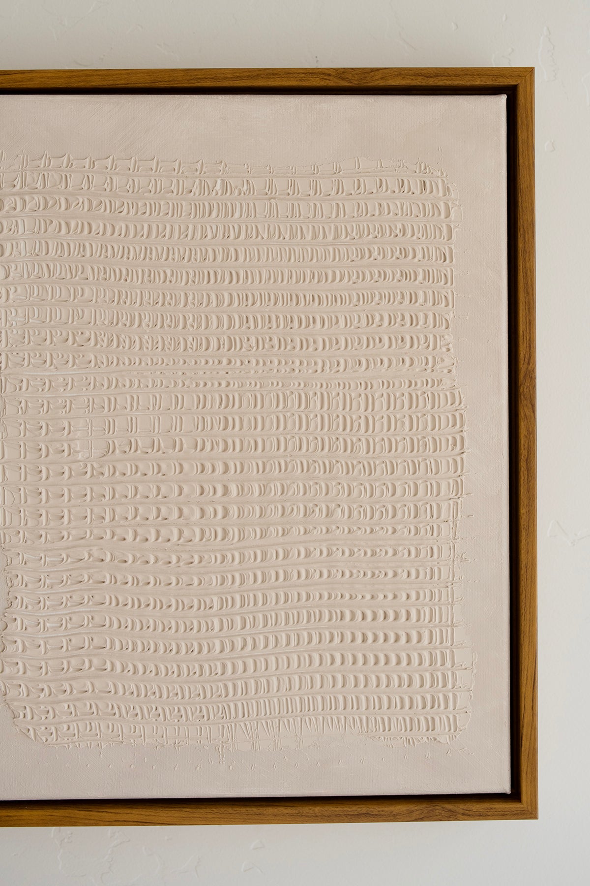 Beige Abstract Lines Textured Artwork - 3D Minimalist Abstract Textured Artwork- Wabi Sabi Art (Copy)