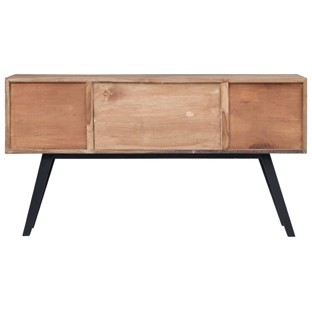 vidaXL Side Cabinet 55.1"x11.8"x29.5" Solid Teak
