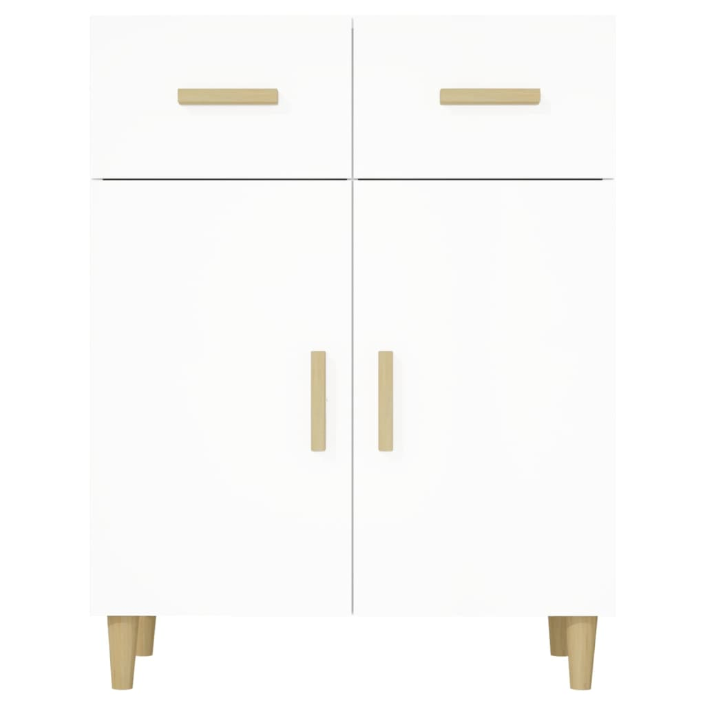vidaXL Sideboard White 27.4"x13.4"x35" Engineered Wood