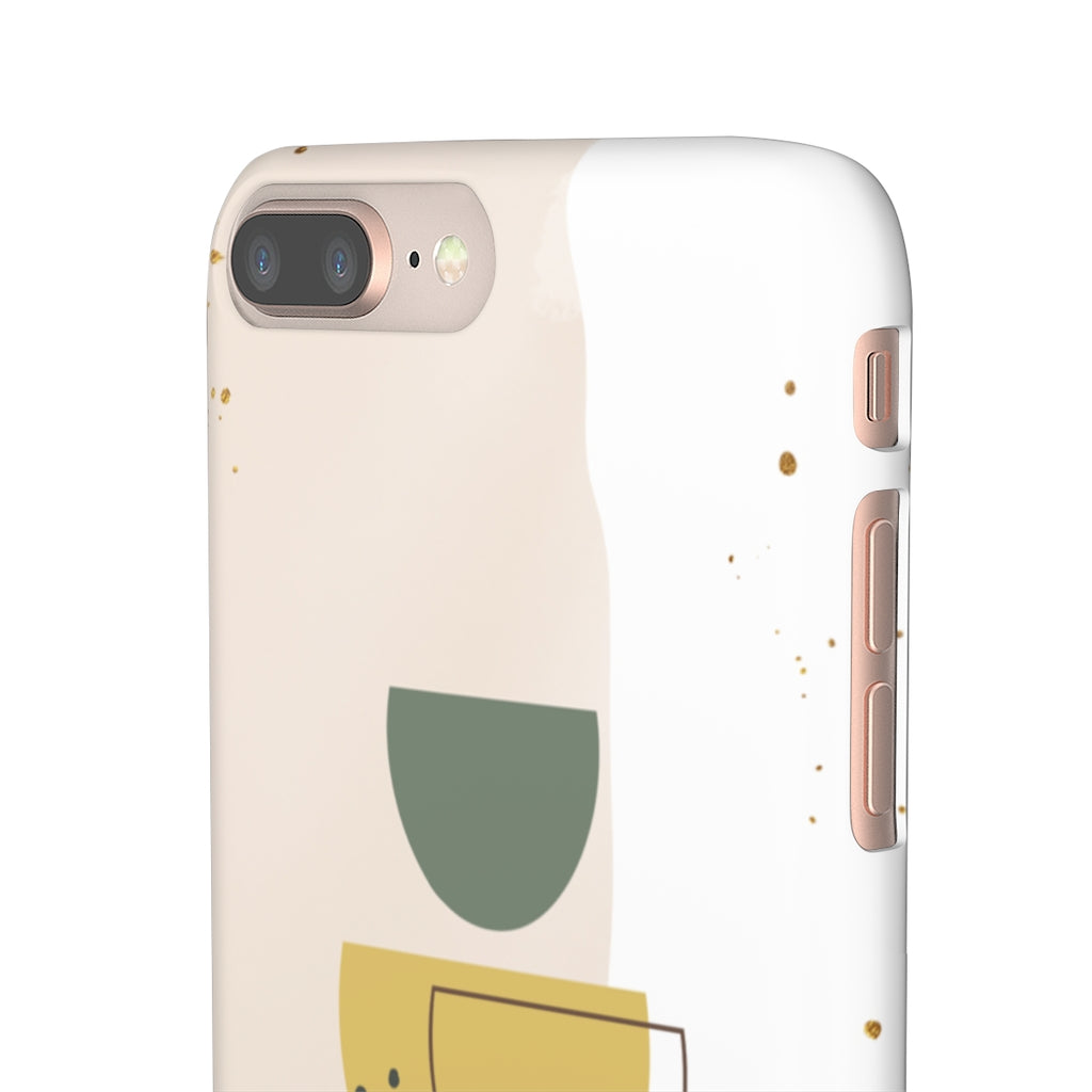 Mid Century Modern Phone Case in Yellow/Green/Pink