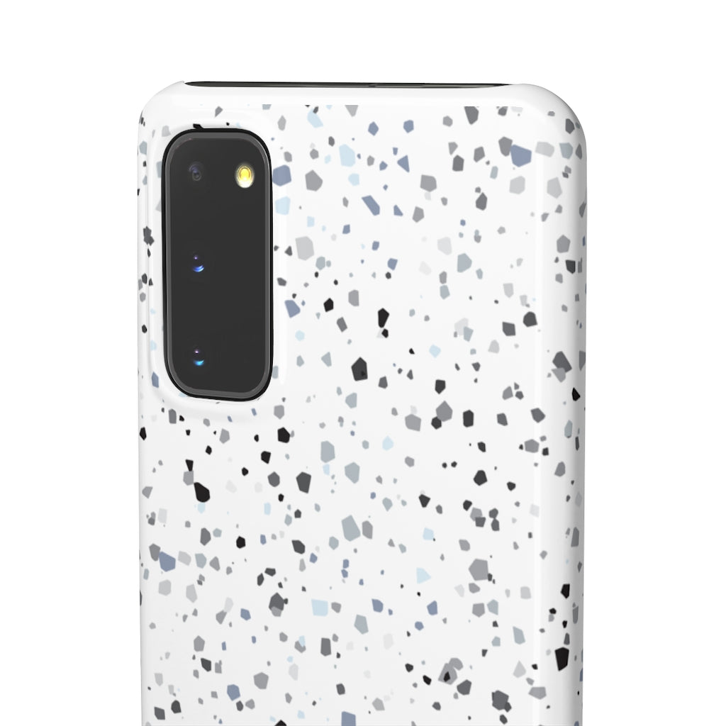 White Terazzo Phone Case