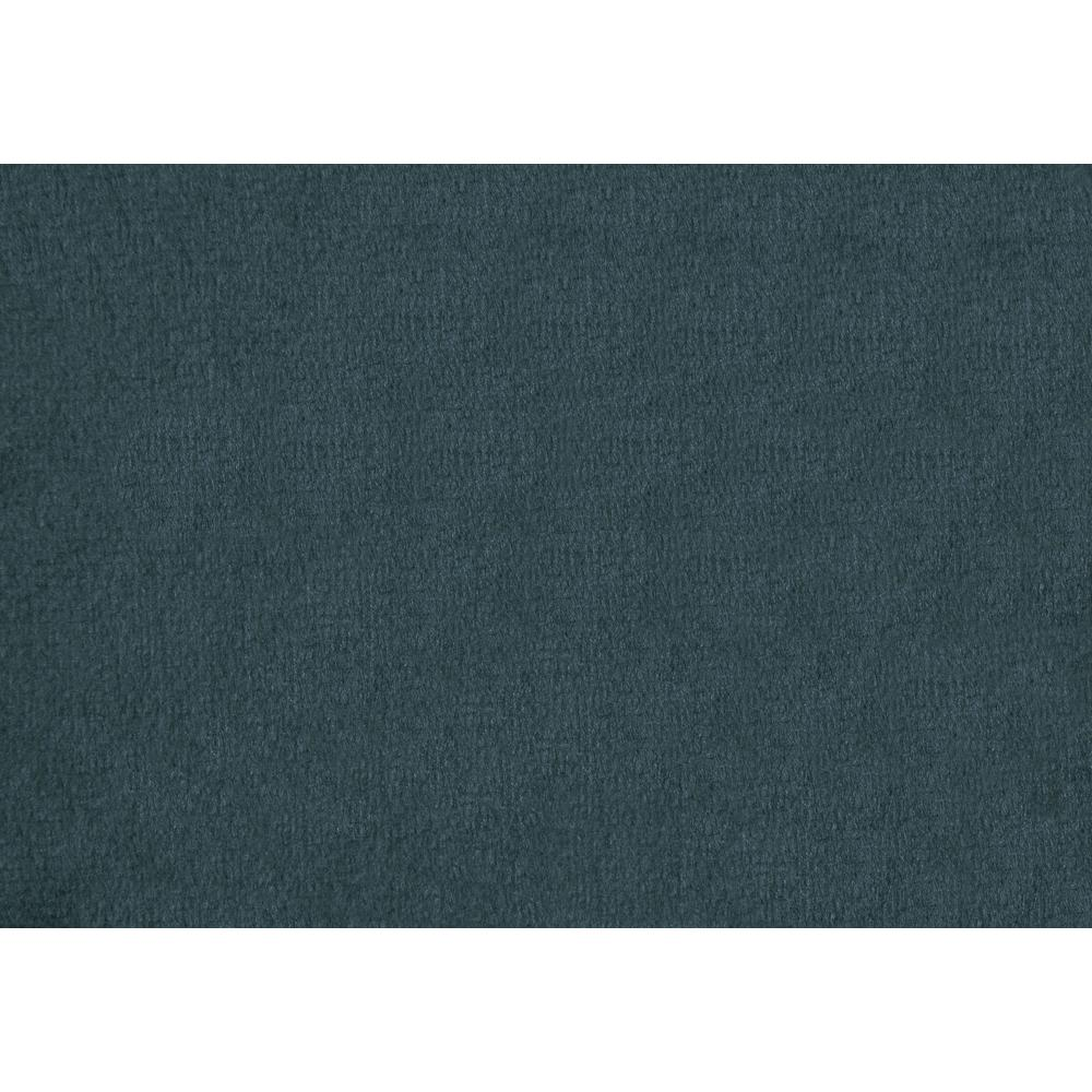 OTTOMAN - TURQUOISE VELVET / GOLD METAL BASE"