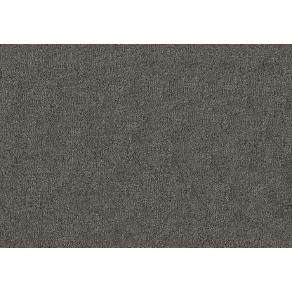 OTTOMAN - GREY VELVET / GOLD METAL BASE"