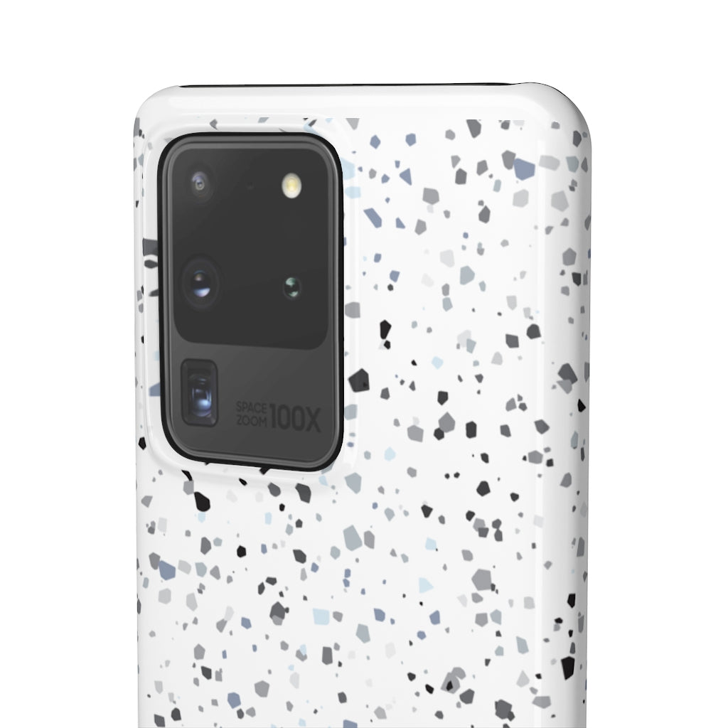 White Terazzo Phone Case
