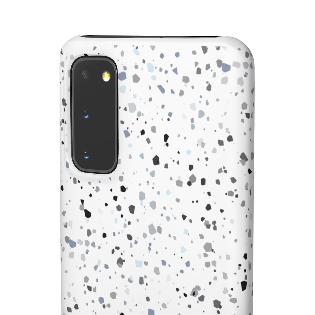White Terazzo Phone Case