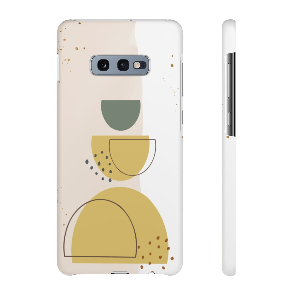 Mid Century Modern Phone Case in Yellow/Green/Pink