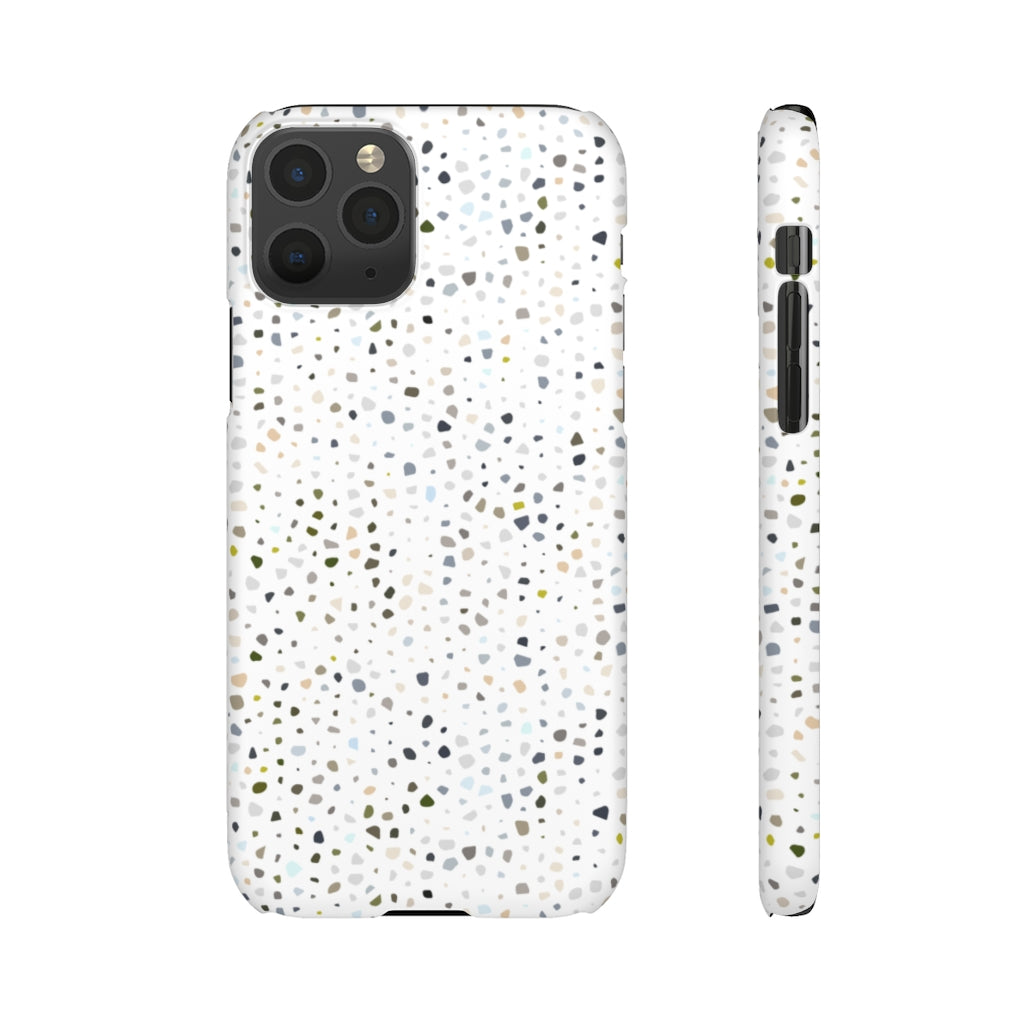 White terrazzo phone case, modern phone case, cute phone case, minimalist phone case, abstract phone case, phone cases, iphone cases, iphone, boho phone case, cute phone cases, geometric phone case, phone case ideas, iphone case, terrazzo phone case, accessories aesthetic, aesthetic phone, apple products, boho style phone case, snap case, cell phone cases, cute geometric phone case, teen phone cases, best cell phone cases, trendy cases, iPhone phone case, samsung cases, trendy phone case