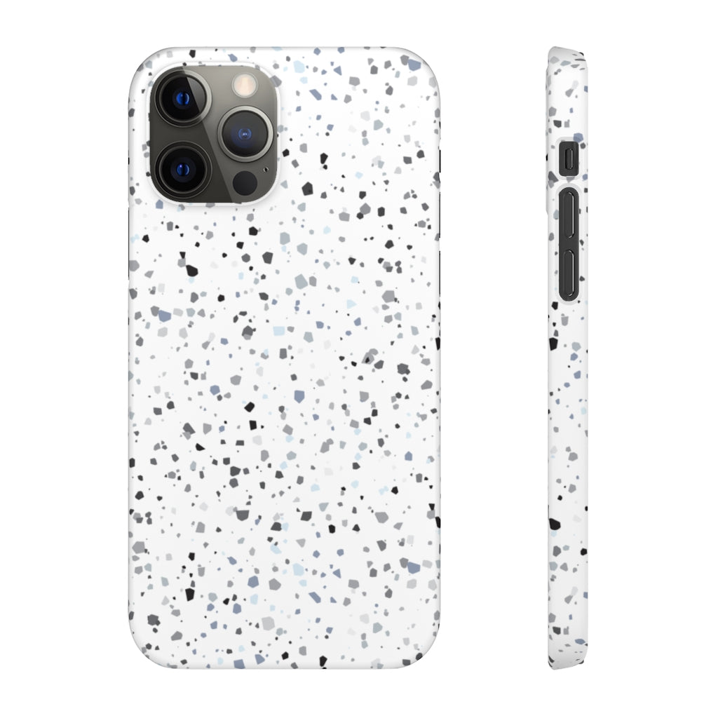 White Terazzo Phone Case