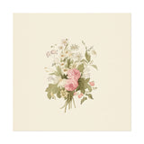 Vintage Roses Textured Watercolor Matte Poster