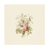 Vintage Roses Textured Watercolor Matte Poster