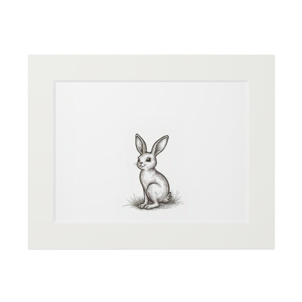 Vintage Bunny Fine Art Print - Nursery Wall Art