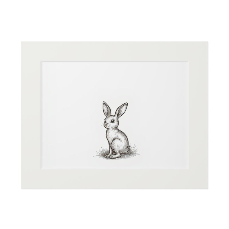 Vintage Bunny Fine Art Print - Nursery Wall Art