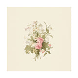 Vintage Roses Textured Watercolor Matte Poster