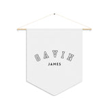Personalized Pennant Banner Black/White | Custom Name Nursery Pennant Banner