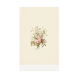 Vintage Roses Textured Watercolor Matte Poster