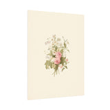 Vintage Roses Textured Watercolor Matte Poster