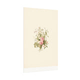 Vintage Roses Textured Watercolor Matte Poster