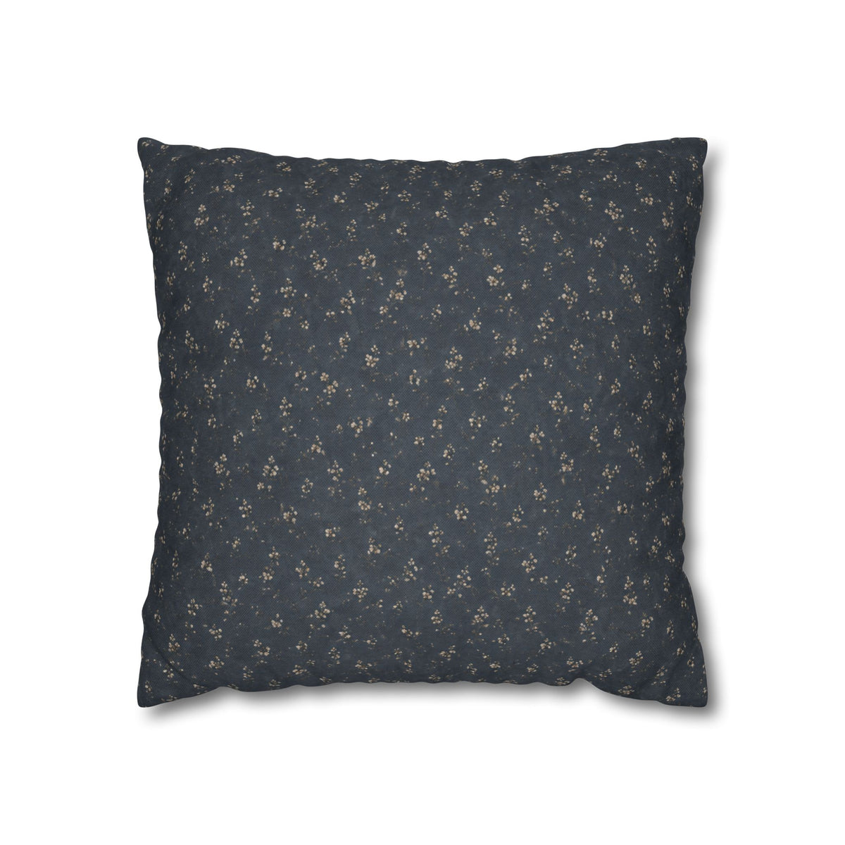 Moody Blue Floral Pillowcase | Navy Blue Square Pillowcase