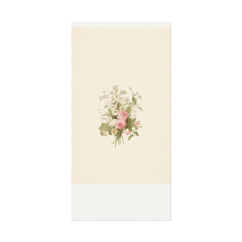 Vintage Roses Textured Watercolor Matte Poster