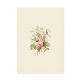 Vintage Roses Textured Watercolor Matte Poster