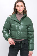 Camel Puffer Coat