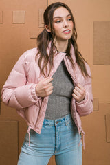 Camel Puffer Coat