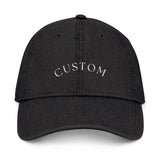 Custom Embroidered Denim Hat, Casual Cap, Personalized Gift, Trendy Accessory, Summer Fashion, Stylish Headwear