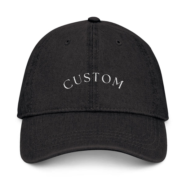 Custom Embroidered Denim Hat, Casual Cap, Personalized Gift, Trendy Accessory, Summer Fashion, Stylish Headwear