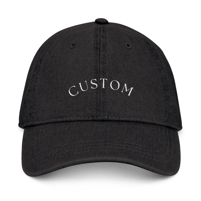 Custom Embroidered Denim Hat, Casual Cap, Personalized Gift, Trendy Accessory, Summer Fashion, Stylish Headwear