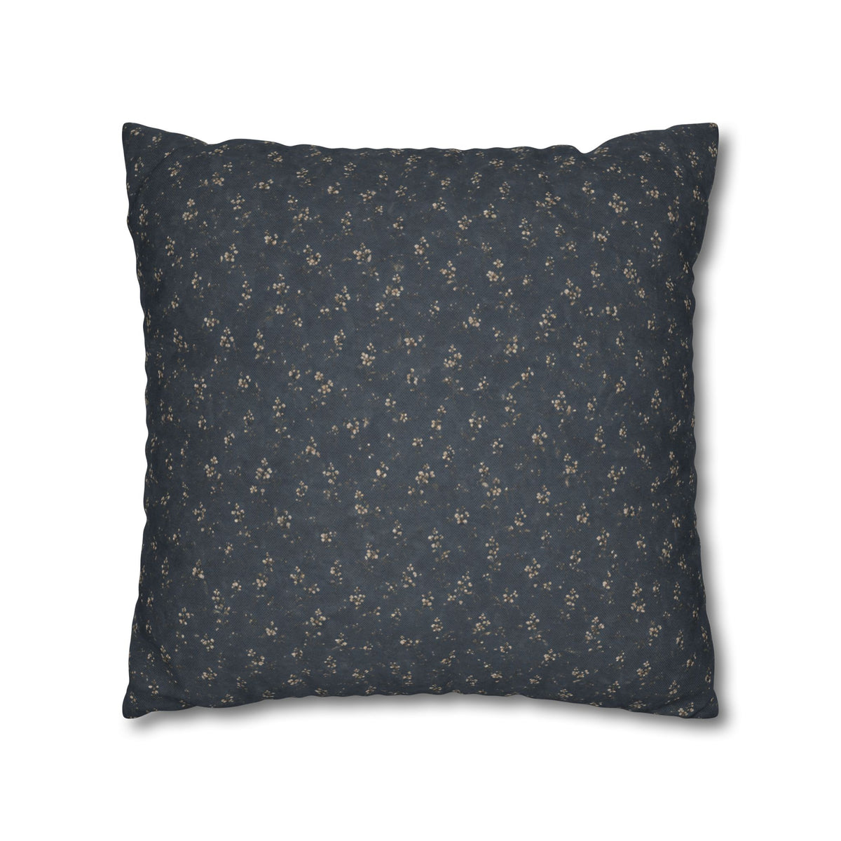 Moody Blue Floral Pillowcase | Navy Blue Square Pillowcase