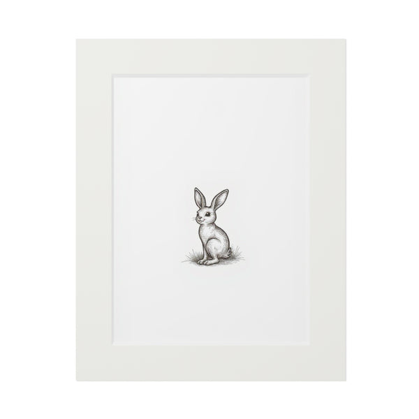 Vintage Bunny Fine Art Print - Nursery Wall Art