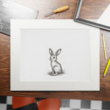 Vintage Bunny Fine Art Print - Nursery Wall Art