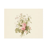 Vintage Roses Textured Watercolor Matte Poster