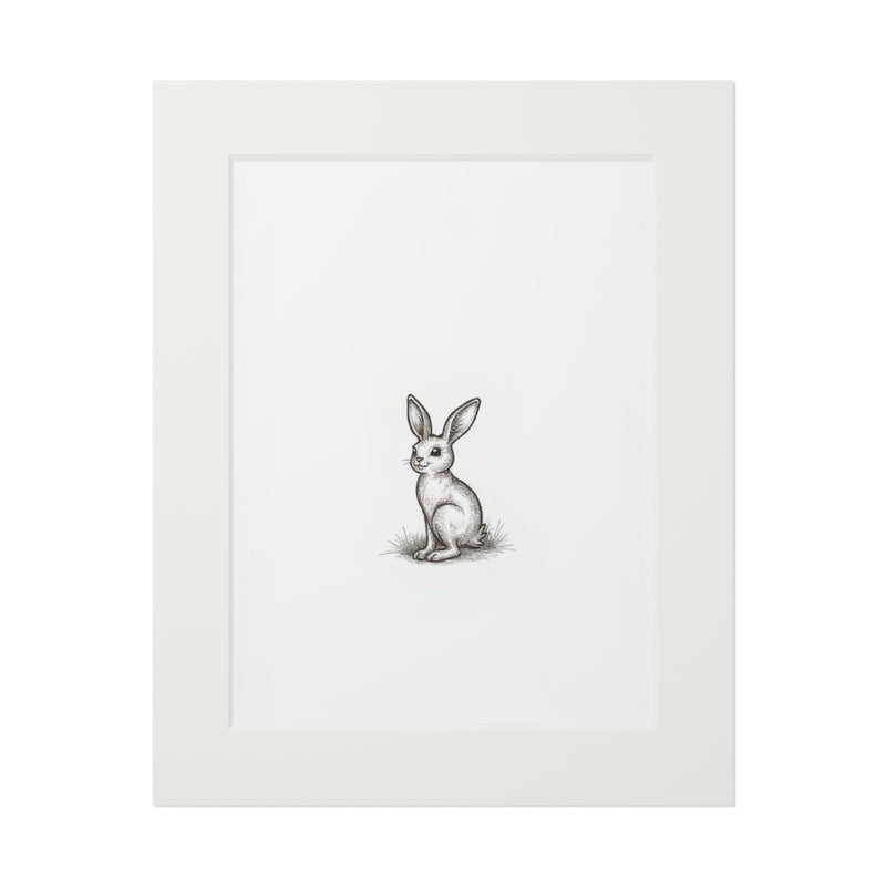 Vintage Bunny Fine Art Print - Nursery Wall Art