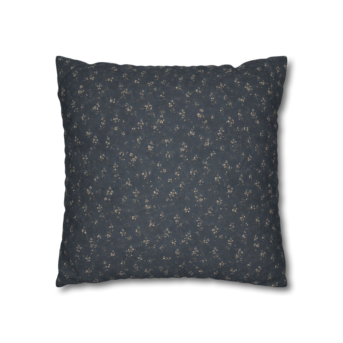 Moody Blue Floral Pillowcase | Navy Blue Square Pillowcase