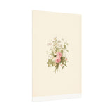 Vintage Roses Textured Watercolor Matte Poster