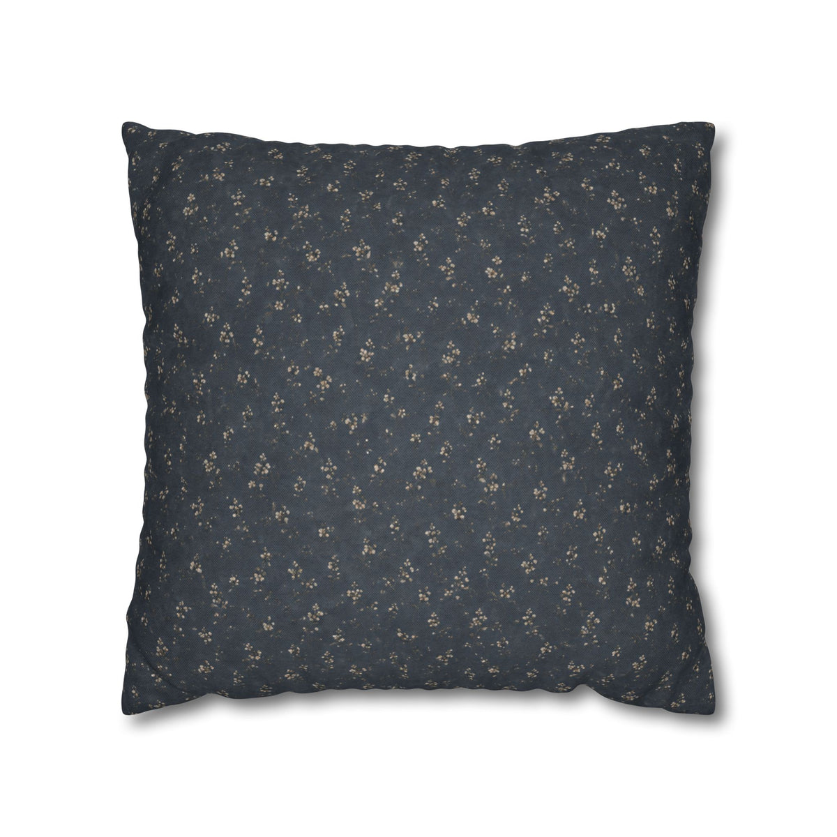Moody Blue Floral Pillowcase | Navy Blue Square Pillowcase