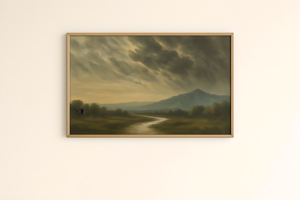 Serene Landscape Canvas Print, Home Decor, Vintage Wall Art, Gift for Nature Lovers, Perfect for Any Occasion