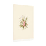 Vintage Roses Textured Watercolor Matte Poster