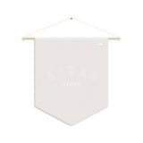 Custom Baby Pennant Banner in Brown/Cream | Custom Name Nursery Pennant Banner