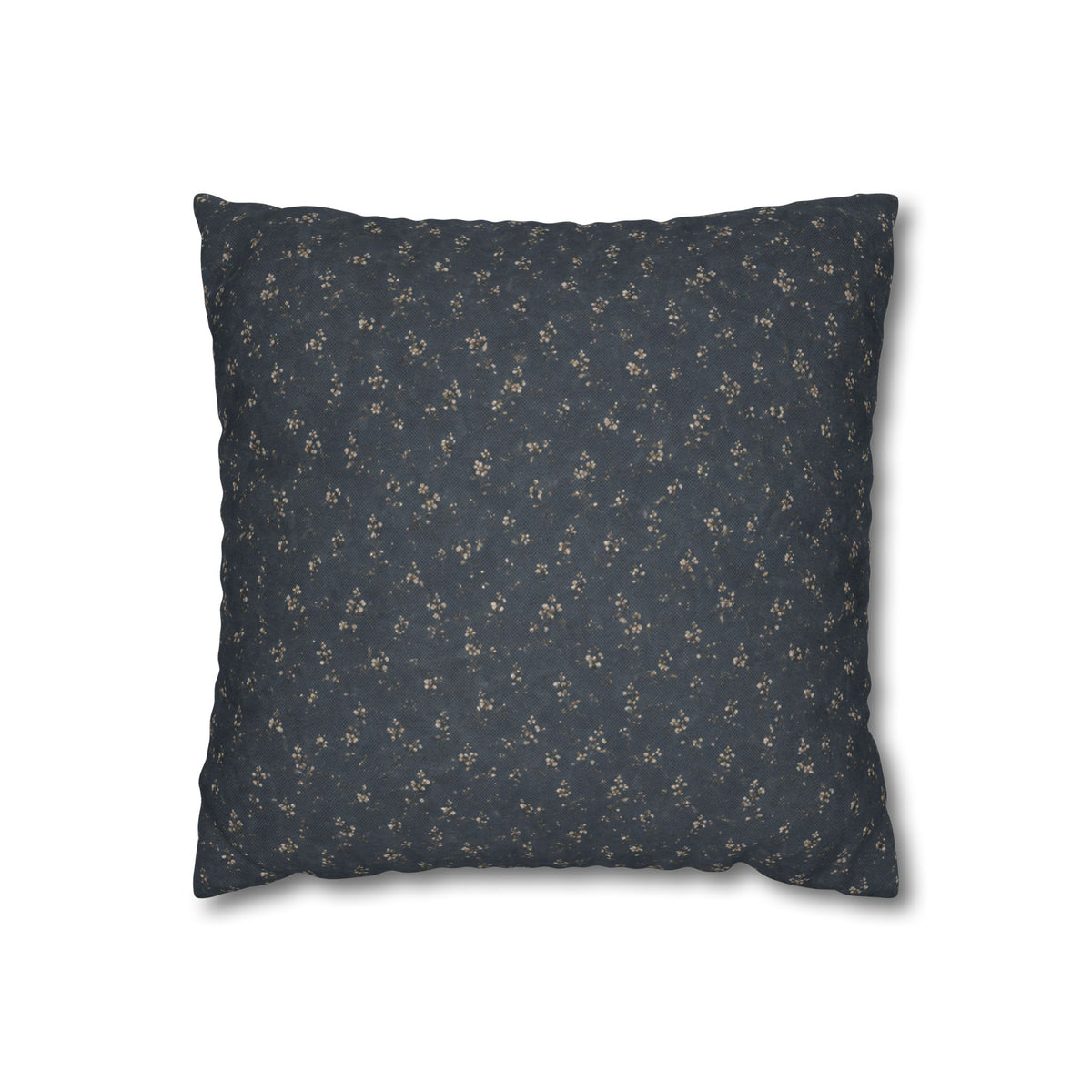 Moody Blue Floral Pillowcase | Navy Blue Square Pillowcase