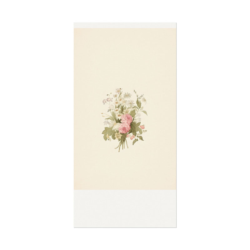 Vintage Roses Textured Watercolor Matte Poster