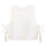 Lula Knit Bows Sleeveless Vest