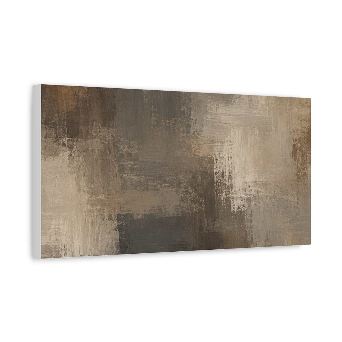 Neutral Abstract Brushstroke Matte Canvas