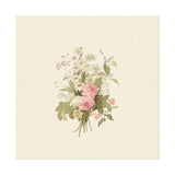 Vintage Roses Textured Watercolor Matte Poster