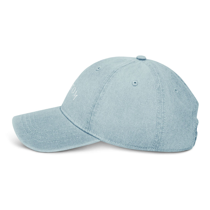 Custom Embroidered Denim Hat, Casual Cap, Personalized Gift, Trendy Accessory, Summer Fashion, Stylish Headwear